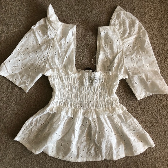 QED London top in white. Size XSmall. - Picture 8 of 8